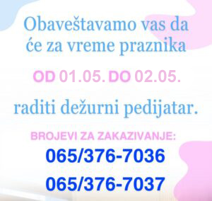 Dežurni pedijatar Novi Sad